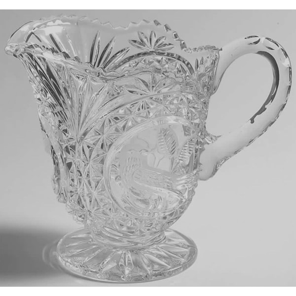 Vintage Hofbauer The Byrdes Collection Lead Cut Crystal Milk Pitcher Germany 6in
